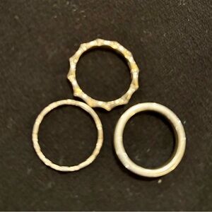 Silpada Sterling Silver Ring Set, size 8